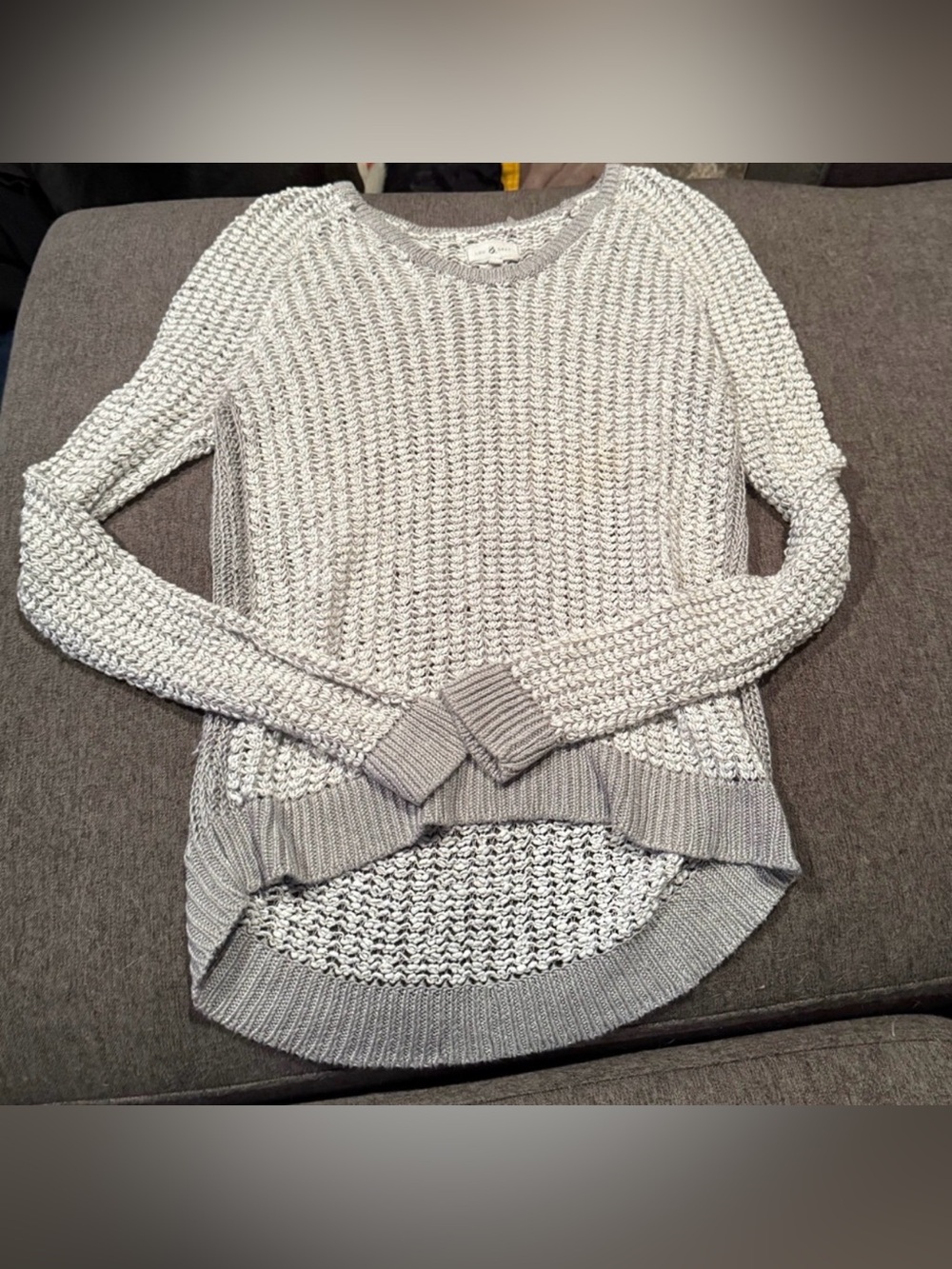 Lou & Grey Open-Knit Raglan Pullover - Picture 2 of 5